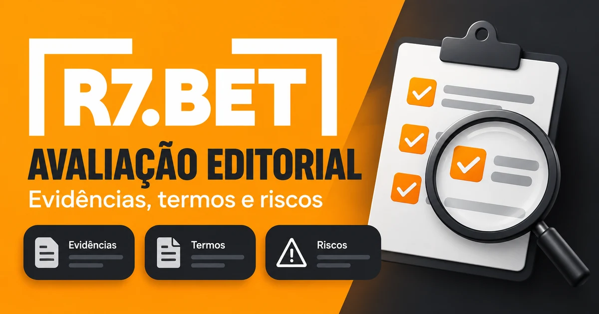 R7Bet é confiável? Avaliação editorial por critérios