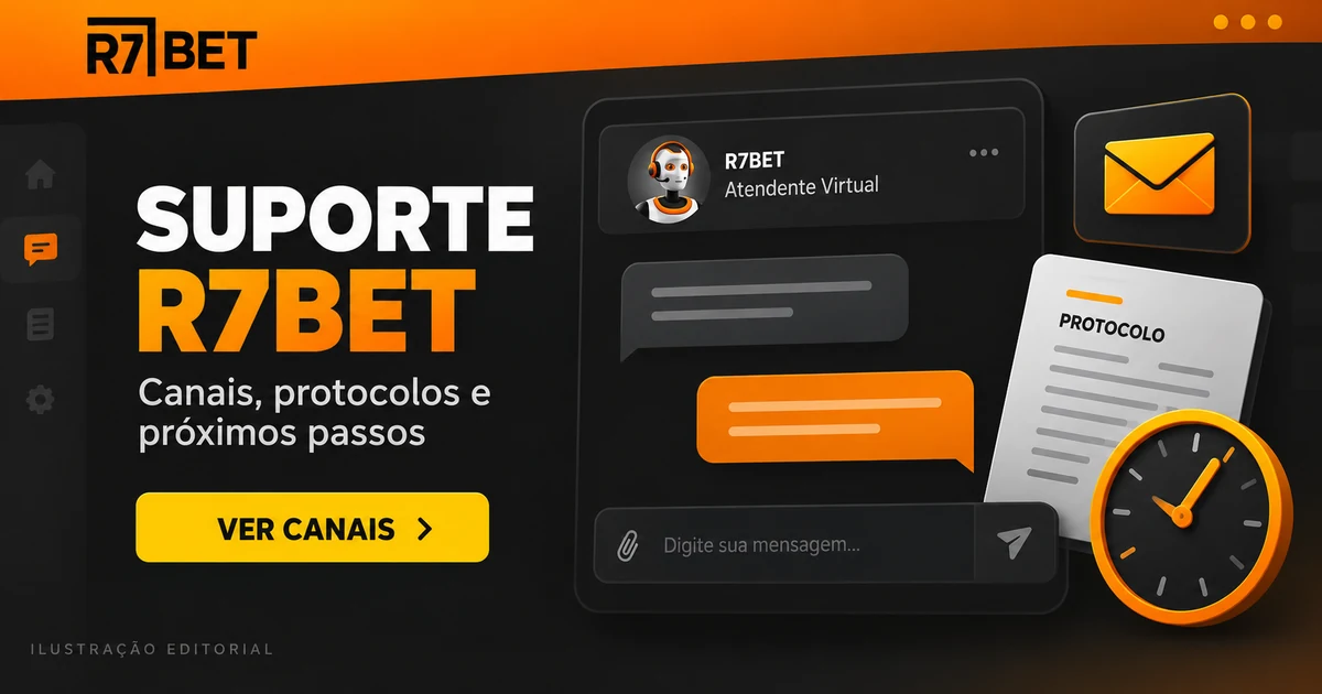 R7Bet suporte: canais, provas e escalada